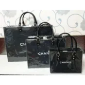 精品紙袋改造 手工紙袋DIY CHANEL 紙袋 紙袋包 禮品袋 贈花 贈鍊子