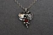 喬治傑生 GEORG JENSEN 1996 紅玉隨