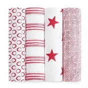 美國 Aden+Anais classic swaddle 經典輕柔新生兒包巾四件組  系列二 出清特賣