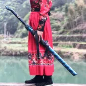 廠家批發[龍泉劍莊]刀劍 錳鋼鍛打烙花烤色 中式一體唐橫刀陌刀未開刃