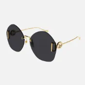 【GUCCI 古馳】多邊形無框抗UV太陽眼鏡(GG1203S-002)