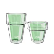 【康寧Pyrex】清透疊疊雙層玻璃杯組