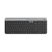(店+)【Logitech 羅技】K580 超薄跨平台藍牙鍵盤 (石墨灰)