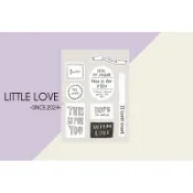［Little love ］韓國簡約黑白ins風貼紙、封口貼、禮物裝飾貼紙（1張8枚）