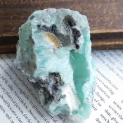 Blue Aragonite 雲南產地  藍文石 藍霰石 天然礦石 原礦