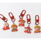 客秋皮 好運 祈福 信仰 幸運 福氣 財神 福祿壽 土地公 關聖帝君 神明 趣味 文創 鑰匙圈 耳機殼 背包 掛飾 吊飾