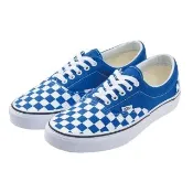 【VANS】Era 經典平底 帆布鞋 男 藍白 拼接棋盤格 5孔綁帶 低筒 休閒鞋 滑板鞋 VN0A38FRVOU