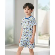 (店+)【paw patrol 汪汪隊立大功】橙光小舖☀️新款汪汪隊台灣製兒童滑順涼感短袖套裝 上衣+短褲 正版 夏季童裝 居家服睡衣 童裝 兒童睡衣