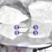 辣妹 甜妹 舌釘 防過敏 舌環 舌針💖風鈴雪詩不可喝酒玻璃舌釘ins小眾辣妹甜酷舌環防過敏舌頭釘