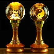 時尚家居 免運/附發票 公司貨 【免運】110V 七彩水晶蓮花燈 佛燈 神明燈 招財燈 LED燈 公媽燈 神桌燈 供燈 傢用 佛具用品工廠現貨直銷 售後保障 店長推薦 5s12230