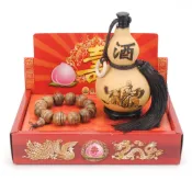 (店+)【晨豐商行】濟公葫蘆佛珠禮盒/濟公葫蘆酒招財手串組/風水避煞/聚財招財