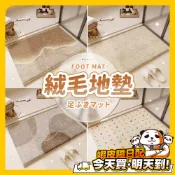 浴室吸水地墊 仿羊絨地墊 地墊 毛絨地墊 床邊腳踏墊 浴室地墊 腳踏墊 大門地墊 浴室地墊 臥室地墊 吸水地墊 快乾地墊