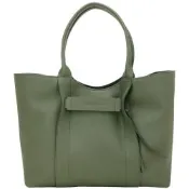 LONGCHAMP 3D 大型 壓紋小牛皮手提 肩背托特包(L/卡其綠)