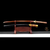 現貨龍泉劍莊【赤】高性能龍泉刀 一體練習刀 訓練刀 動漫刀 收藏刀 手工鍛打 彈簧鋼觀賞刀 真刀 影視道具 鎮宅擺件