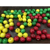 傳統木珠 / DIY木珠 / 16mm彩色木珠 / 原住民傳統木珠 / 大孔圓形木珠 / 圓珠木珠