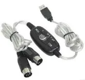【電腦週邊】USB MIDI 音樂編輯線 輕鬆連結電子琴做 隨插即用 音樂創作 錄音製作 (A054)