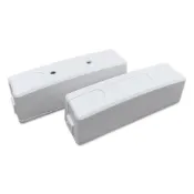 (店+)磁簧開關NC(白色)(台製/外露式磁簧開關/門窗磁簧感應器/保全防盜/1組2顆)