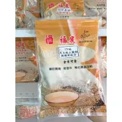 [福泉米奶粉]15味黑芝麻五穀粉微糖新配方(屏東里港70年老店)(高鈣、天然、米仔麩、米精、嬰兒副食品、麥精、奶粉)