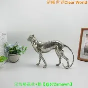 【可開發票】金錢豹樹脂工藝品家居擺件裝飾辦公室桌面茶寵擺件手把玩件熱銷品
