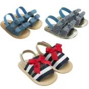 (店+)【Baby 童衣】寶寶夏季海軍風學步鞋 學步涼鞋 透氣涼鞋 蝴蝶結公主鞋 百搭嬰兒鞋 88306