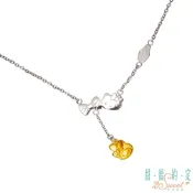 甜蜜約定 HelloKitty 友情蝴蝶結Kitty & Melody黃金/白鋼項鍊
