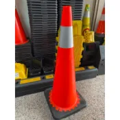 含稅[外銷精品加高型圓錐] 防撞錐h=90cm pvc交通錐 三角錐 安全錐 請勿停車 甜筒 圓錐 禁止停車路障 工程錐