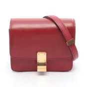 【DOKODEMO】【二手】Celine CELINE單肩包 Classic Box 小號RED皮革 Classic Box 小號 女士二手 A