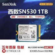 西數SN530 256G 512G 1T SN740 M.2 2230固態硬盤Steandeck/XBOX