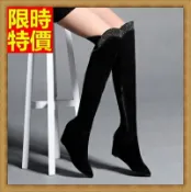 現貨+預購 過膝長靴女鞋子-閃亮水鑽顯瘦修腿尖頭真皮女靴子71ab47【獨家進口】【米蘭精品】