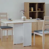 【RICHOME】洛娜可延伸餐桌/餐廳桌/會客桌/邊桌(可折疊收納)