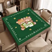 【🌟臺灣齣貨\免運🌟】卡通可愛麻將桌墊耐磨靜音家用手搓棋牌墊加厚方形撲克桌墊可定製