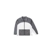 (店+)【The North Face】北面THE NORTH FACE Urban Exploration 復古運動立領撞色拼接防潑水防風翻領夾克外套 男款 灰色