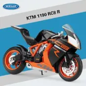阿莎力 大型 1:10 1/10 KTM 1190 RC8 R  重機 重機模型 賽車 仿賽 WELLY 威利