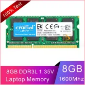 ♞,♘,♙Crucial 英睿達 8GB 2RX8 DDR3L 1600MHz PC3L-12800S SODIMM 筆
