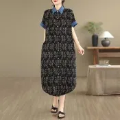 [韓國K.W.]韓國空運薄丹寧專注寵愛寬鬆牛仔拼接背心洋裝(小香風/輕量涼感/背心裙/休閒/日系/通勤/渡假)