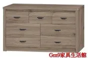 蘆洲巨林家具館..灰橡色5尺七斗櫃(312)(木心板)-GD*682-1..台北地區免運費!!