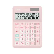 【九乘九】JINHO 12位桌上型計算機-粉 JH-2780-12