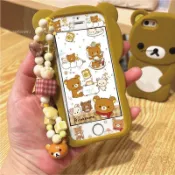 新款機型2026 💝 爆款新品 💝 5s Rilakkuma 手機配件 4S 7Plus 卡通 SE 軟櫻拾。🍰🍰