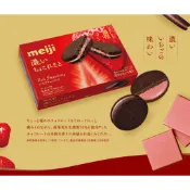 現貨▶日本 meiji 明治 抹茶夾心餅乾 草莓夾心 夾心餅乾 日本零食 日本抹茶