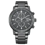 大高雄鐘錶城 CITIZEN星辰 CA0847-88H大錶徑時尚光動能計時腕錶/黑灰面43mm｜樂天領券現折★全館特惠中★指定刷卡回饋10%