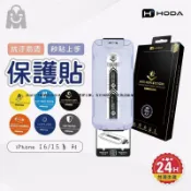 優品優選 hoda 滿版保護貼 現貨發票 iPhone保護貼 16 15 14 保護貼 AR抗反射 防窺 抗藍光 霧面 贈秒貼神器