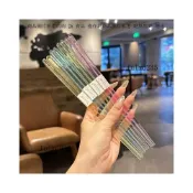(店+)Rainbow彩虹係列 蟲蟲衕款出口透明水晶筷洗碗機可用尖頭防滑筷子