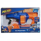 NERF  N-Strike Elite SurgeFire 菁英系列 火浪衝鋒旋轉彈巢玩具飛鏢槍 15連發連射發射器