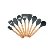 (店+)【享市集】矽膠廚具 不沾鍋專用 耐高溫 不沾鍋廚具 廚房用具 廚具套組 烘焙料理 打蛋器 廚具 煎鏟 鍋鏟 湯勺 漏勺 餐具