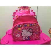 隔日到貨台灣出貨 現貨  Hello Kitty 三麗鷗 凱蒂貓  拉鍊 正版 雙層 兒童 女童 手提袋 便當袋 水壺袋