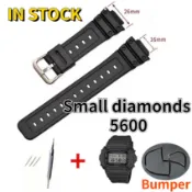 (2 件套) 橡膠錶帶+保險槓 GW-5000,GLS-5600,GW-M5610,G-5600,GW-B5600,GL
