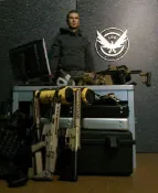 12吋人偶配件 獨家全手工 The Division 湯姆克蘭西 全境封鎖 金屬深刻立體識別章貼片 可搭配場景地台