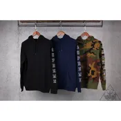 【HYDRA】Supreme Hooded Sleeve Striped Shirt 帽T 黑 迷彩【SUP181】