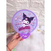 🌈❄️🎁正版授權三麗鷗記憶鋼絲折疊扇子(附收納袋) Hello Kitty 庫洛米 大耳狗 布丁狗 KT