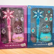 《翔翼玩具》魔法棒 玩具魔法棒 魔法棒組合 項鍊 耳環 戒指 美少女戰士 芭比娃娃 辦家家酒 12-3316安全標章合格